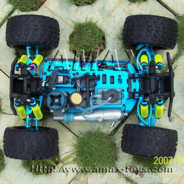upgrade version of 1/10 nitro powered monster truck - Tharter,FM rc system,metal upgrade parts assembled